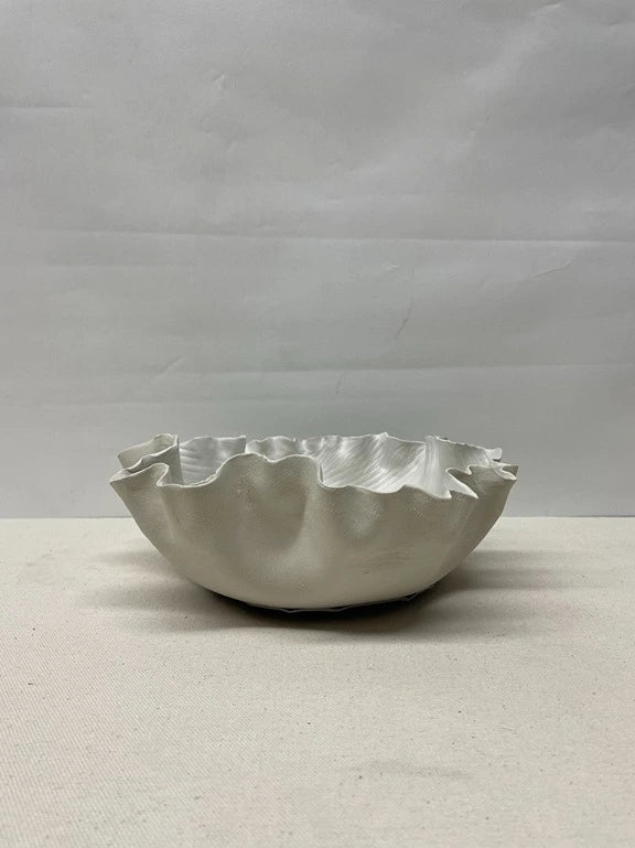 Ivory Scallop Ceramic Dish
