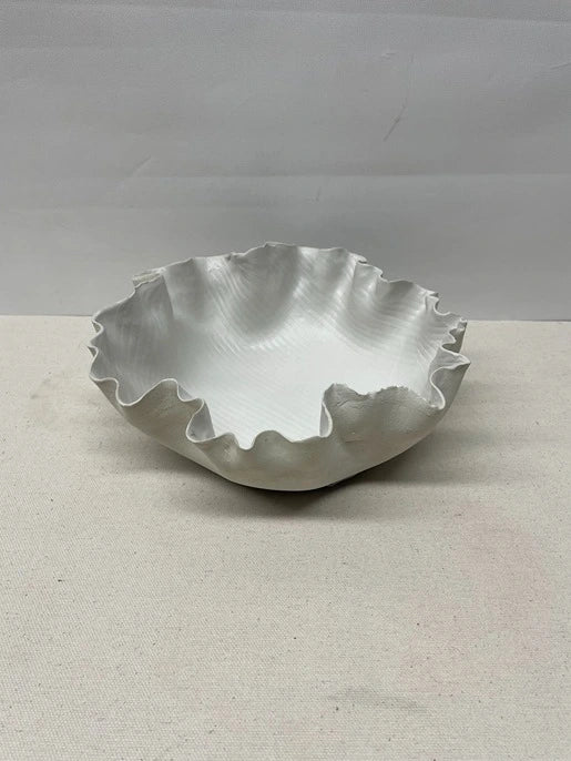 Ivory Scallop Ceramic Dish