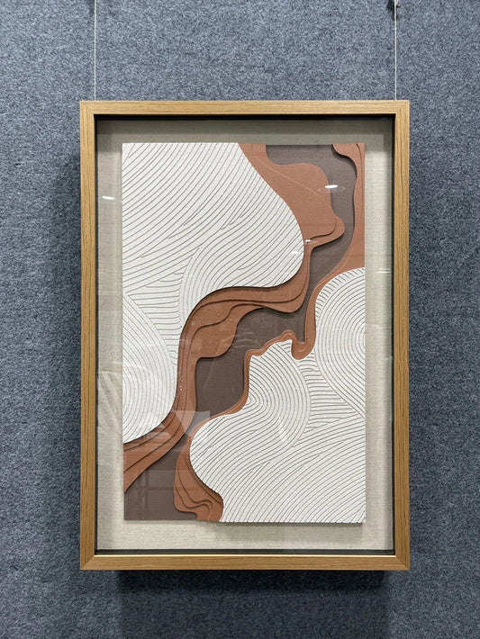 Oceanic Acrylic Abstract Wall Art - Vertical Design