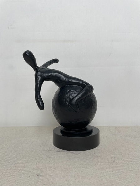 Black Rabbit Resin Sculpture artistic sculpture by Artsmiley