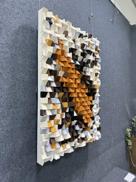 Palette Hand Painted Abstract Wall Art Vertical Design | Art Smiley Decor UAE
