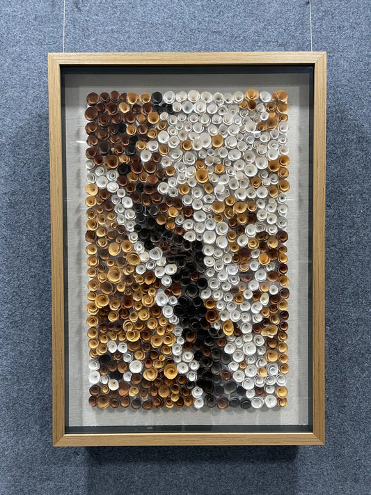Layered Acrylic Abstract Wall Art Vertical Design | Art Smiley Decor UAE