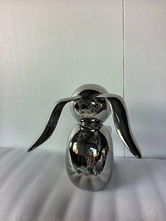 Silver Flow Stainless Steel Sculpture