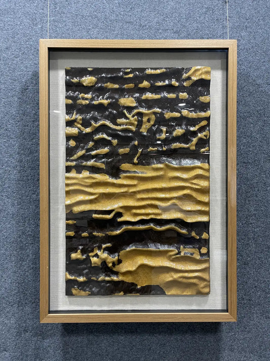 Raw Acrylic Abstract Wall Art Vertical Design | Art Smiley Decor UAE