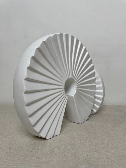 Twin Fan Resin Sculpture artistic sculpture by Artsmiley