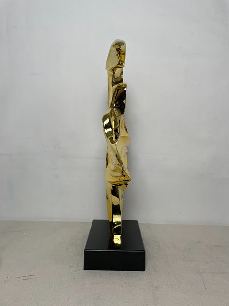 Swan Gold Resin Sculpture artistic sculpture by Artsmiley