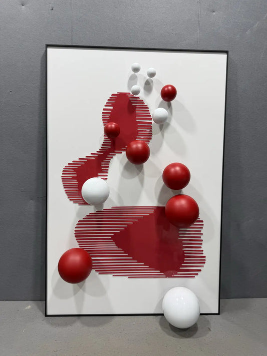 Charcoal Acrylic Abstract Wall Art Vertical Design | Art Smiley Decor UAE