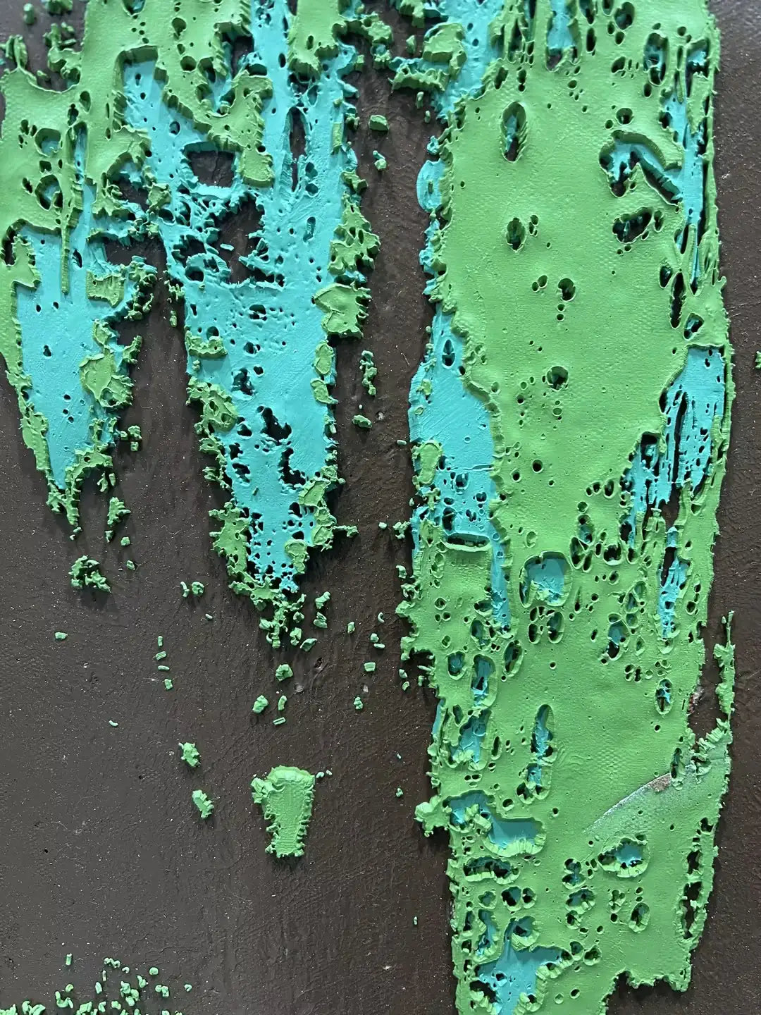 Brushstroke Hand Painted Abstract Wall Art Vertical Design | Art Smiley Decor UAE