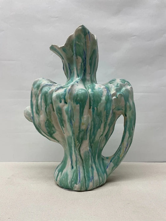 Ribbon Tall Ceramic Vase