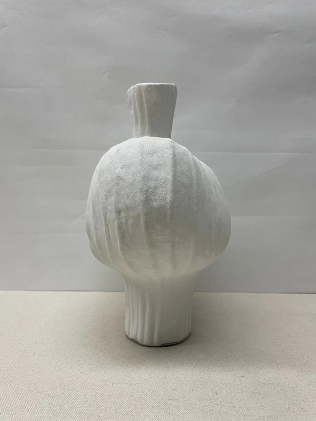 White Stripe Ceramic Vase Set