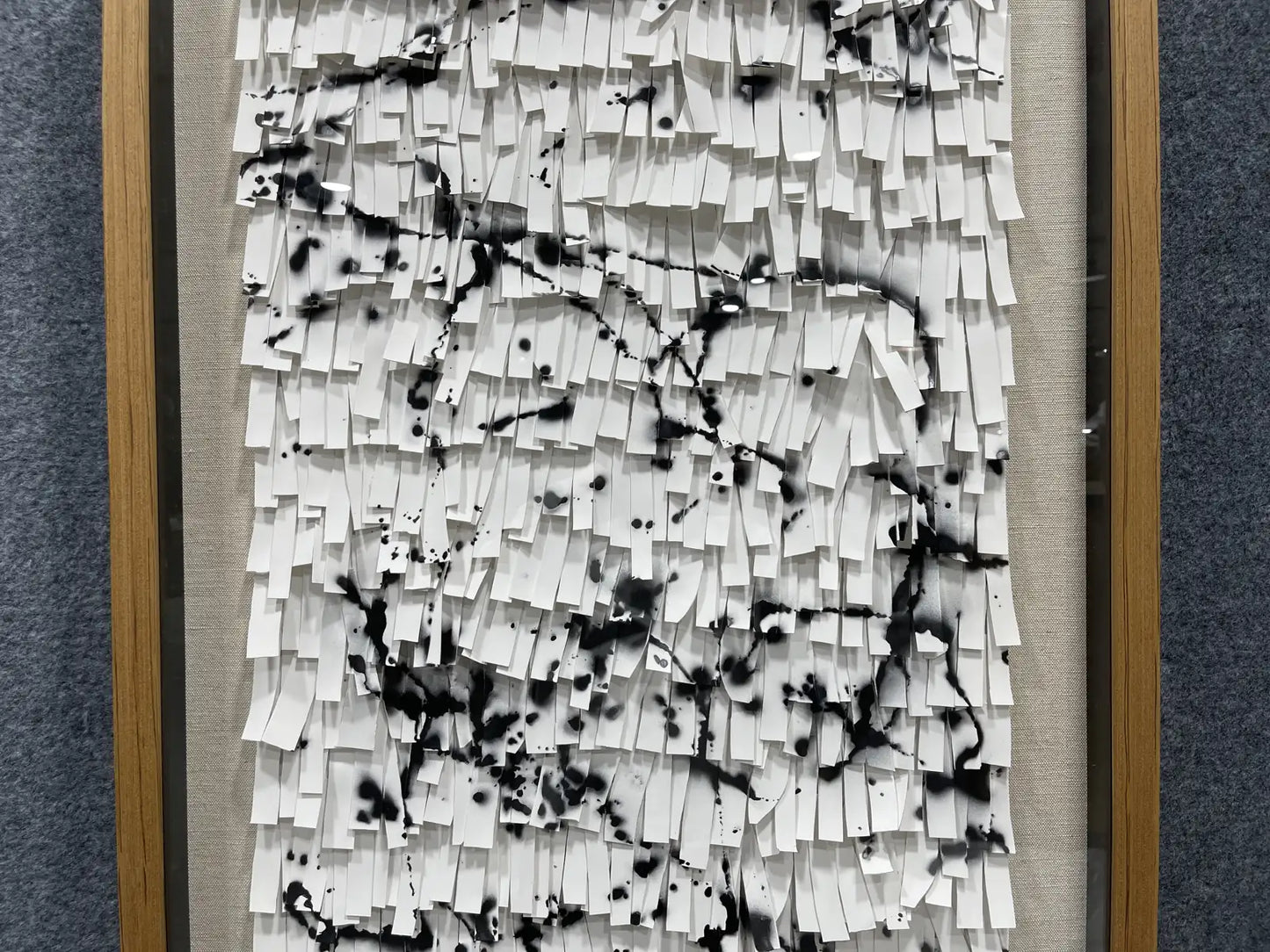 Tanned Leather Texture Abstract Wall Decor Vertical Design | Art Smiley Decor UAE