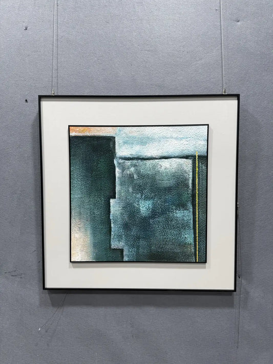 Layered Hand Painted Abstract Wall Art Square Design | Art Smiley Decor UAE