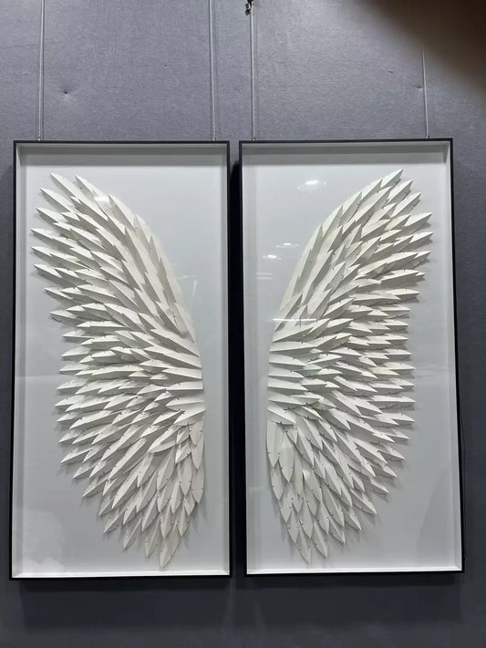 Layered Paper Art Contemporary Wall Decor Vertical Design | Art Smiley Decor UAE