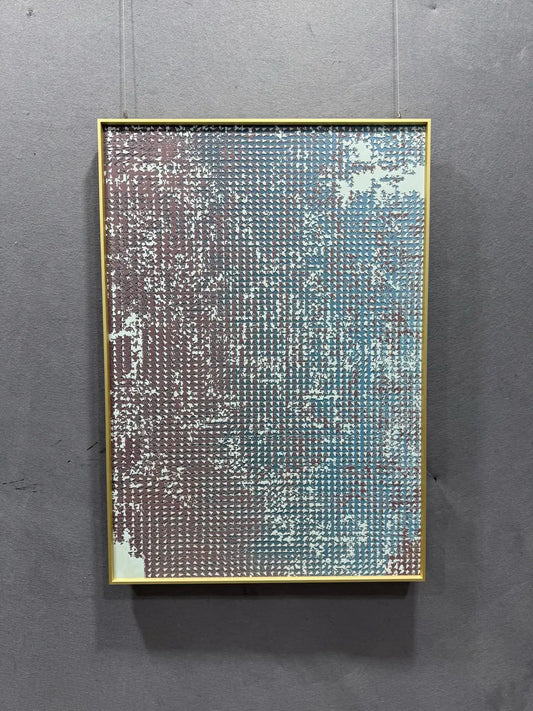 Whirl Hand Painted Abstract Wall Art Vertical Design | Art Smiley Decor UAE