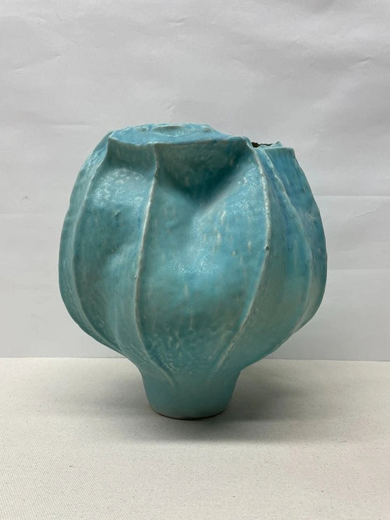 Jade Petal Ceramic Vase