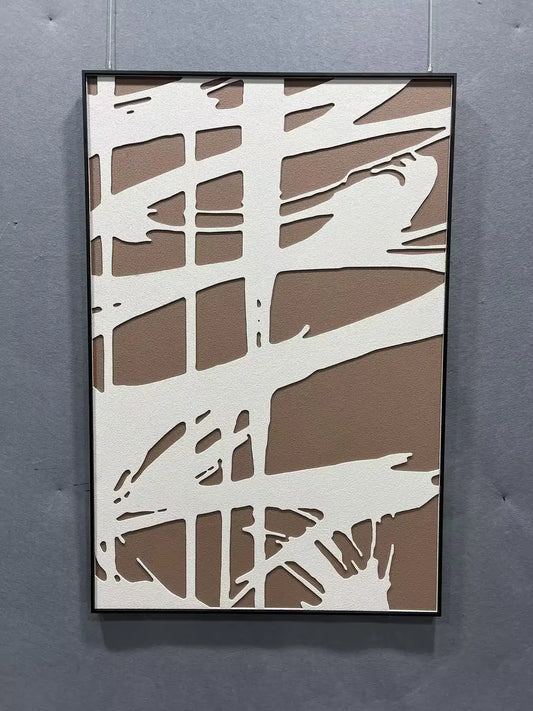 Harvest Wood Carving Hand Painted Wall Art Vertical Design | Art Smiley Decor UAE