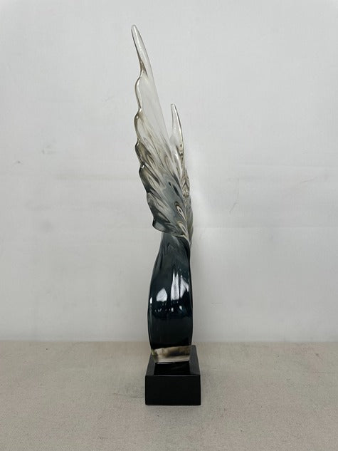 Angel Wings White Resin Sculpture artistic sculpture by Artsmiley