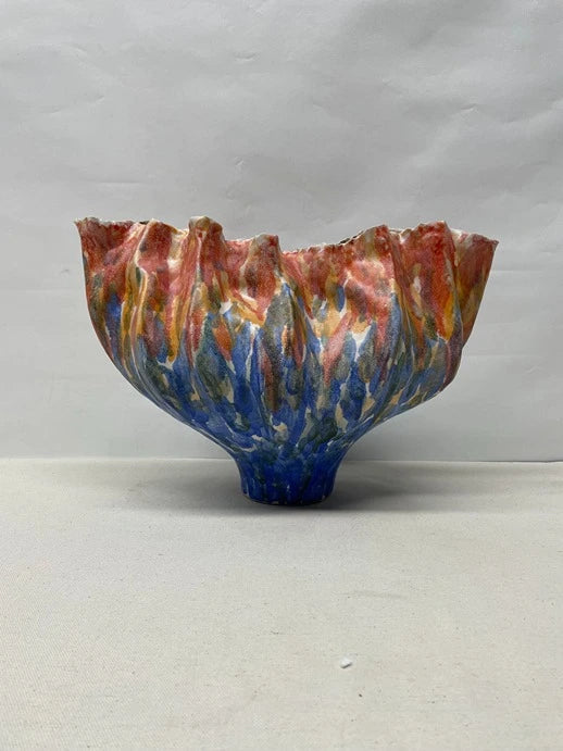 Scalloped Shell Ceramic Bowl