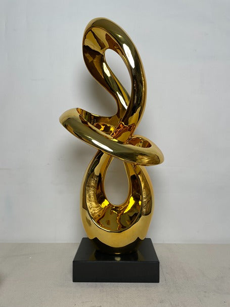 Golden Knot Resin Sculpture artistic sculpture by Artsmiley