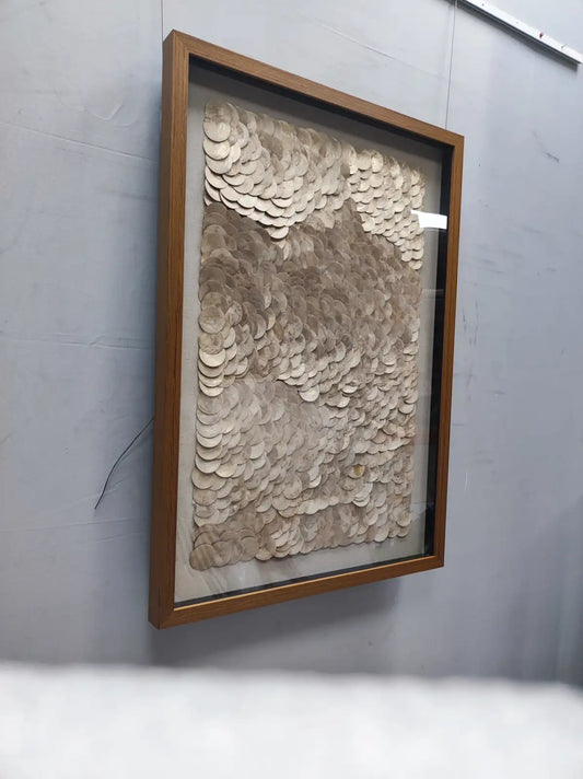 Copper Acrylic Abstract Wall Art Vertical Design | Art Smiley Decor UAE