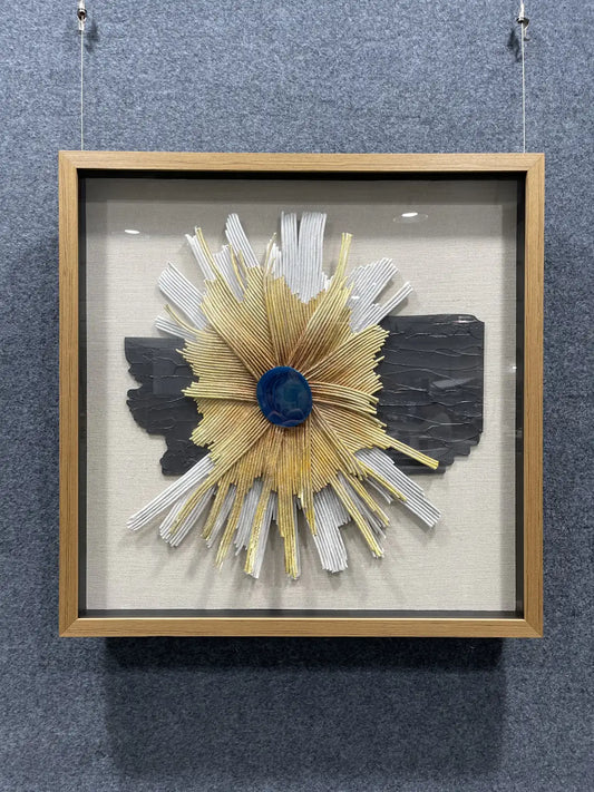 Etched Paper Art Contemporary Wall Decor Square Design | Art Smiley Decor UAE