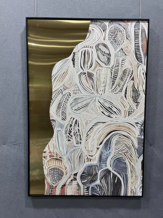 Precision Modern Decorative Wall Art Vertical Design | Art Smiley Decor UAE