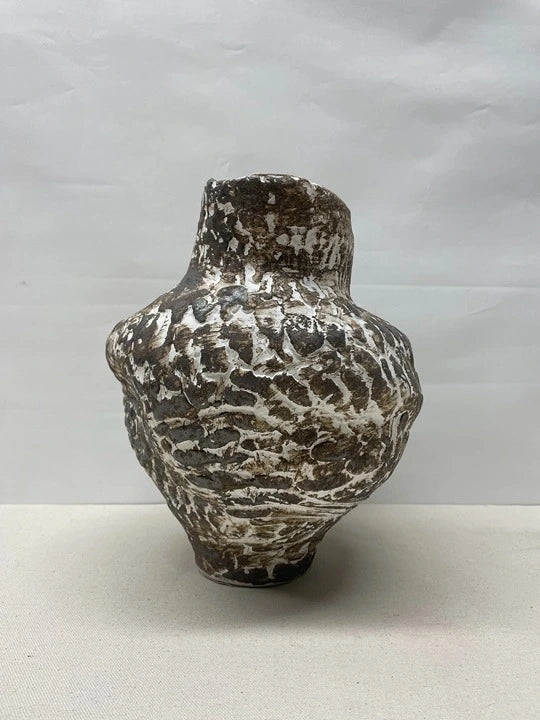 Mosaic Black Ceramic Urn
