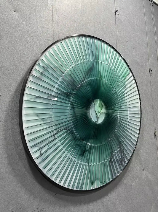 Nordic Acrylic Abstract Wall Art Round Design | Art Smiley Decor UAE