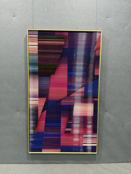 Alabaster Crystal Porcelain Luxury Wall Art Vertical Design | Art Smiley Decor UAE