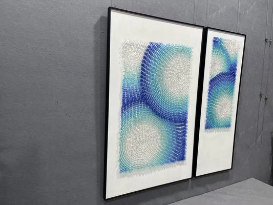 Pebble Acrylic Abstract Wall Art Square Design | Art Smiley Decor UAE