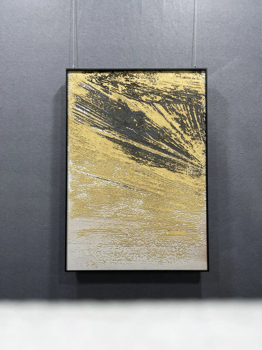 Expressive Hand Painted Abstract Wall Art Vertical Design | Art Smiley Decor UAE