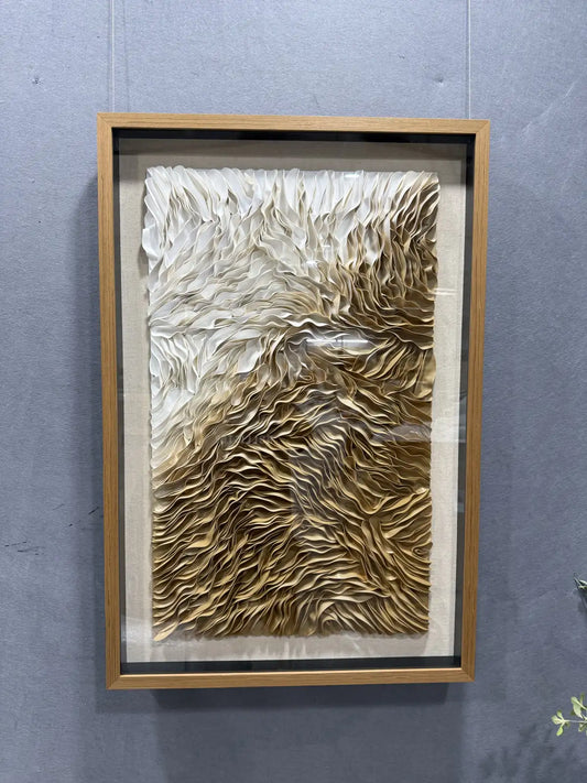 Croco Leather Texture Abstract Wall Decor Vertical Design | Art Smiley Decor UAE