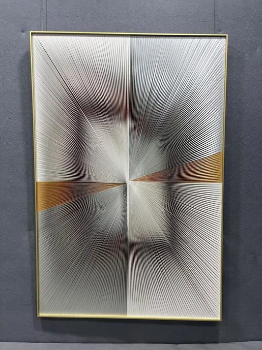 Patina Leather Texture Abstract Wall Decor Vertical Design | Art Smiley Decor UAE