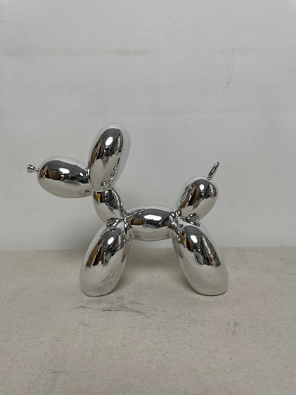 Balloon Dog Silver Resin Sculpture artistic sculpture by Artsmiley