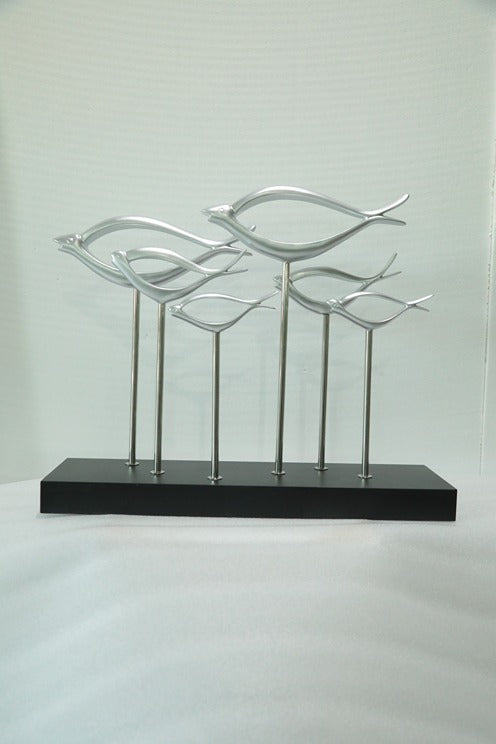 Floating Discs Resin Sculpture artistic sculpture by Artsmiley