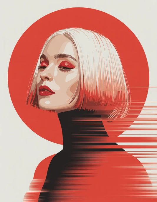 A Digital Art Portrait Of A Fairskinned Woman