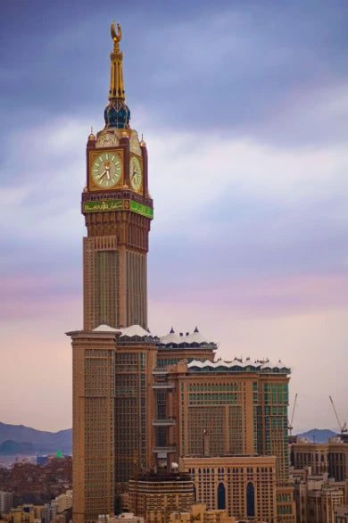 Mecca Saudi Arabia Zam Zam Tower Clock Tower Abraj Al Bait Masjid Al Haram