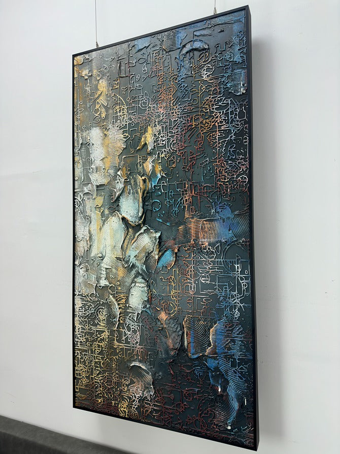 Luxe Modern Decorative Wall Art - Vertical Design