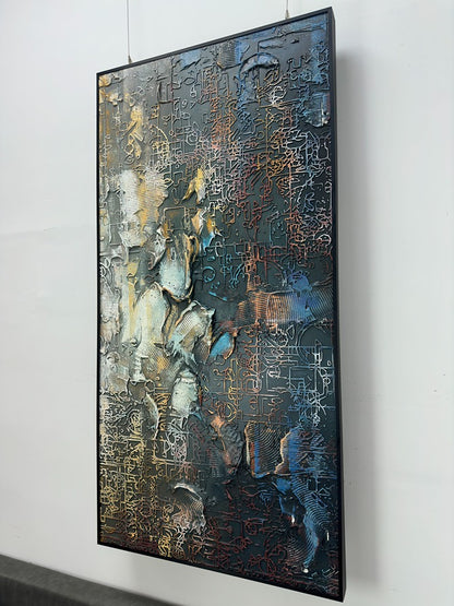 Luxe Modern Decorative Wall Art - Vertical Design