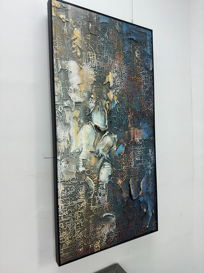 Luxe Modern Decorative Wall Art - Vertical Design