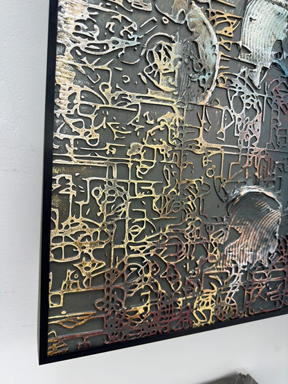Luxe Modern Decorative Wall Art - Vertical Design