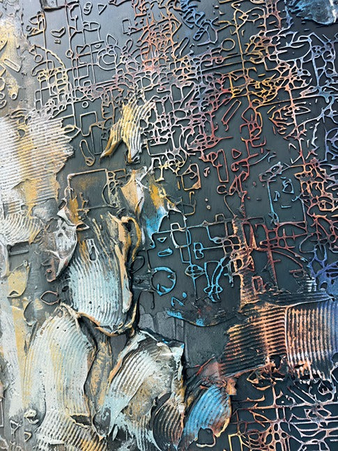 Luxe Modern Decorative Wall Art - Vertical Design
