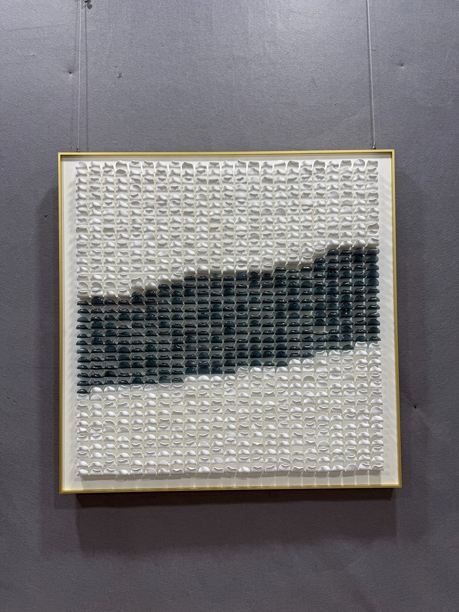 Slate Acrylic Abstract Wall Art - Square Design