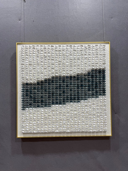 Slate Acrylic Abstract Wall Art - Square Design