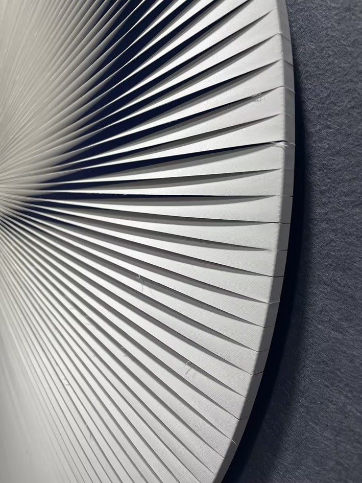 Leather Texture Abstract Wall Decor - Round Design