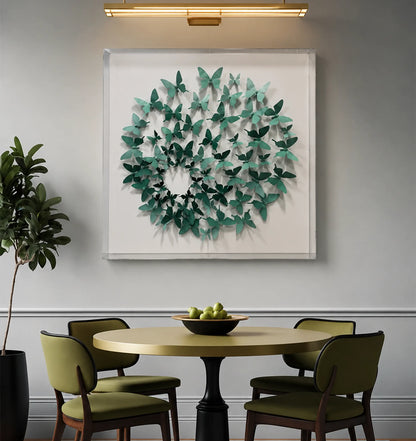 Butterfly Bloom 3D Wall Decor - Square Design