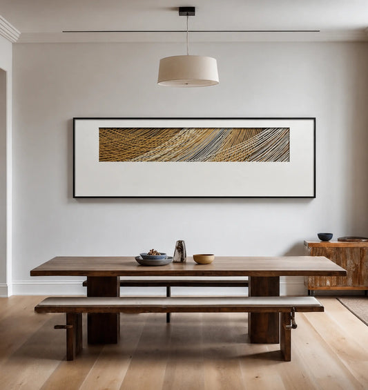 Expressive Hand-Painted Abstract Wall Art - Landscape Design