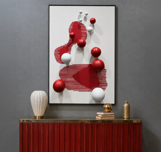 Floating Harmony Acrylic Abstract Wall Art - Vertical Design