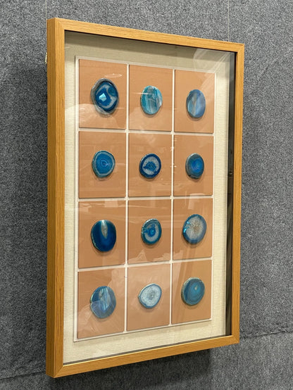 Earthy Acrylic Abstract Wall Art - Vertical Design