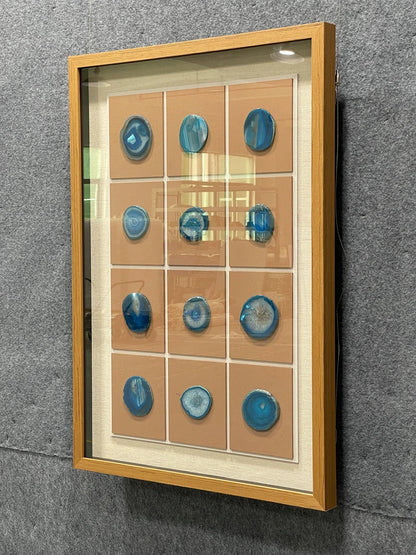 Earthy Acrylic Abstract Wall Art - Vertical Design